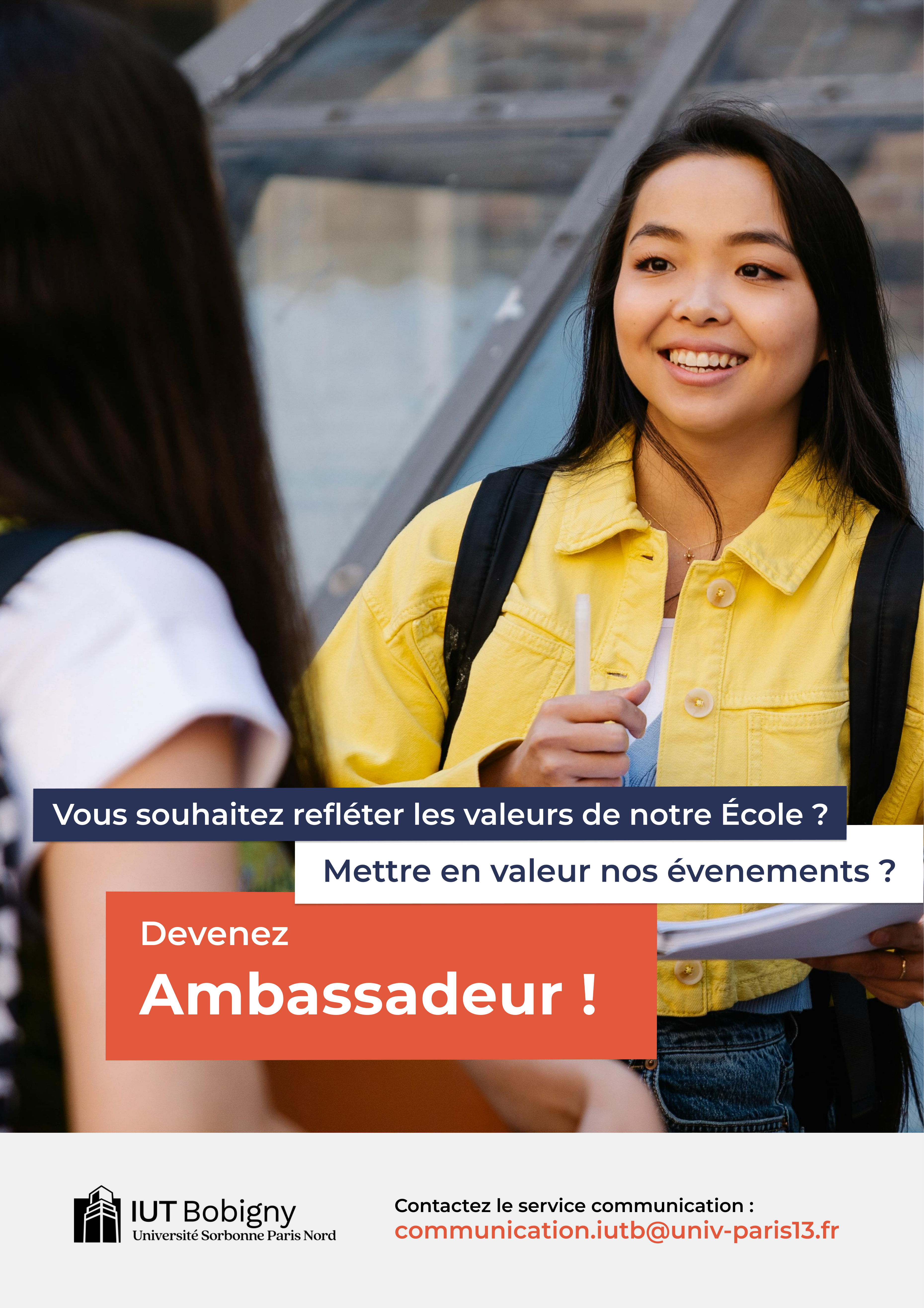 Affiche officielle des Ambassadeurs de l'IUT