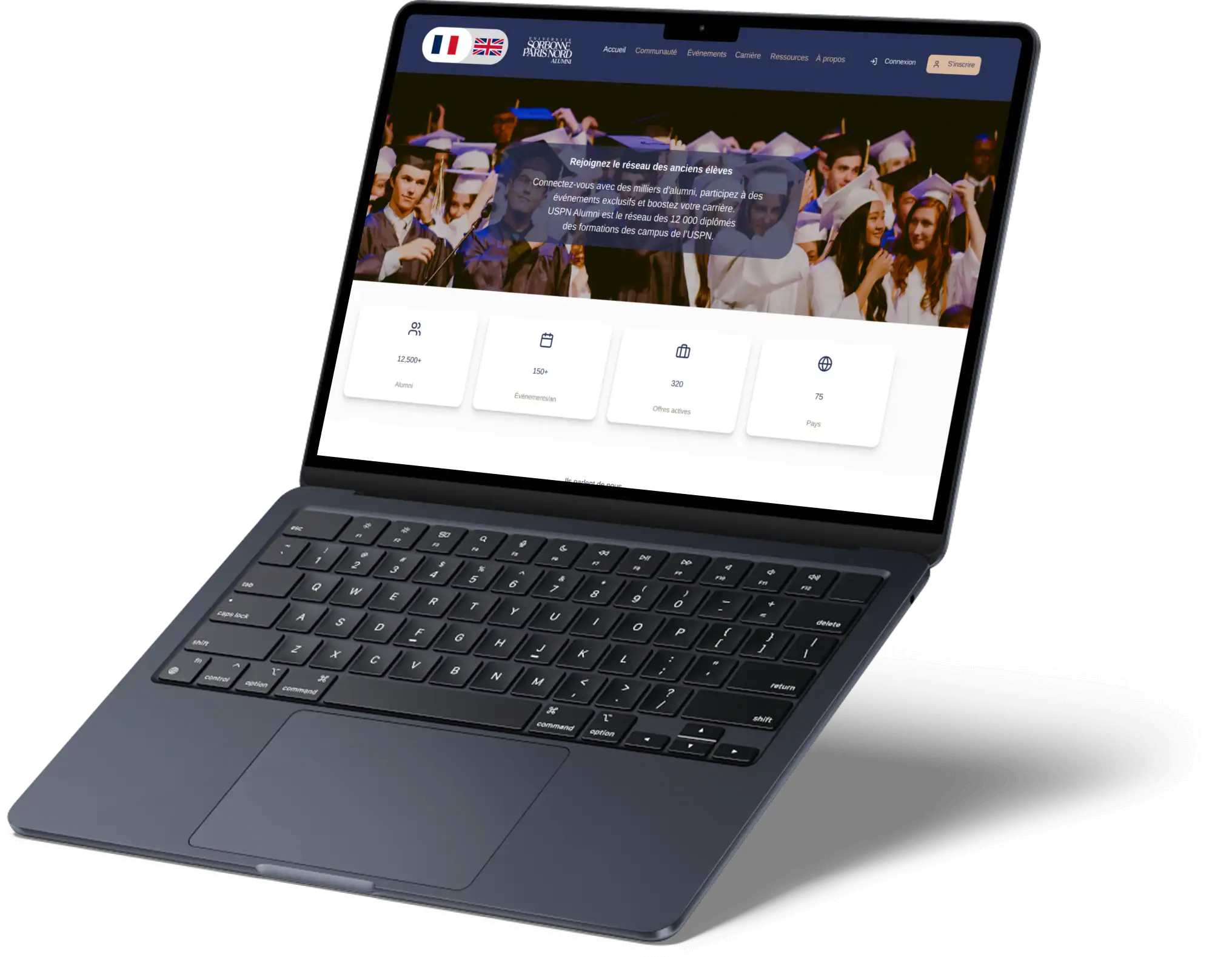 Aperçu du site Alumni