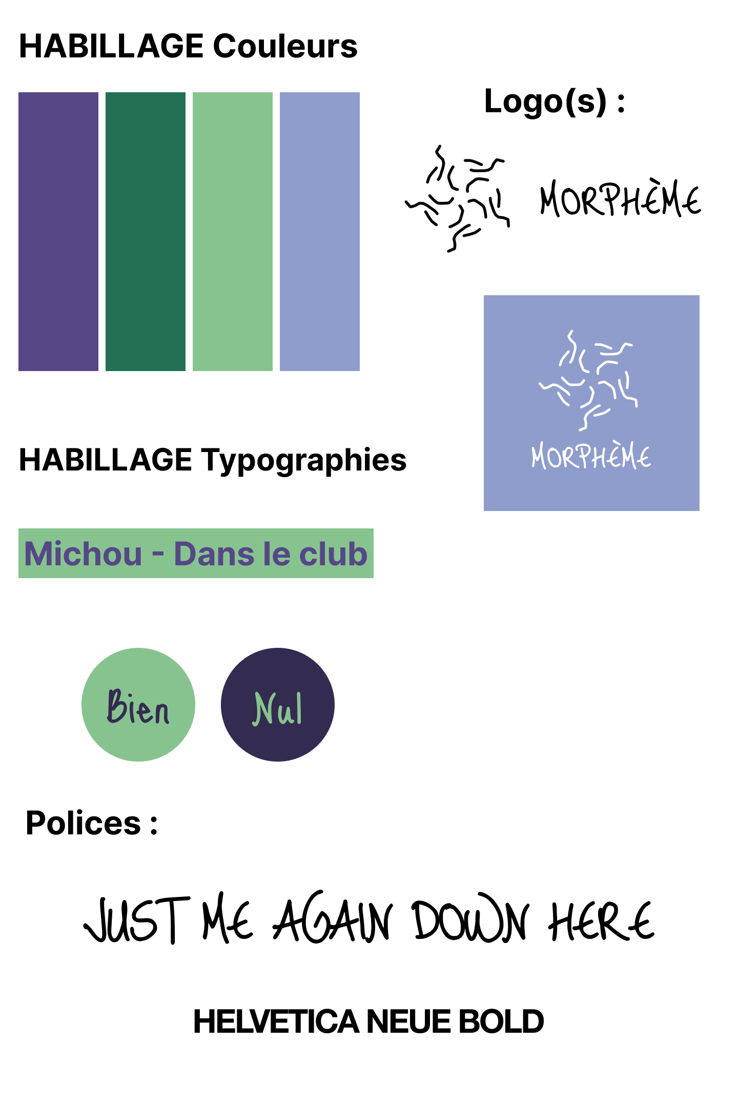 Recherche Habillage